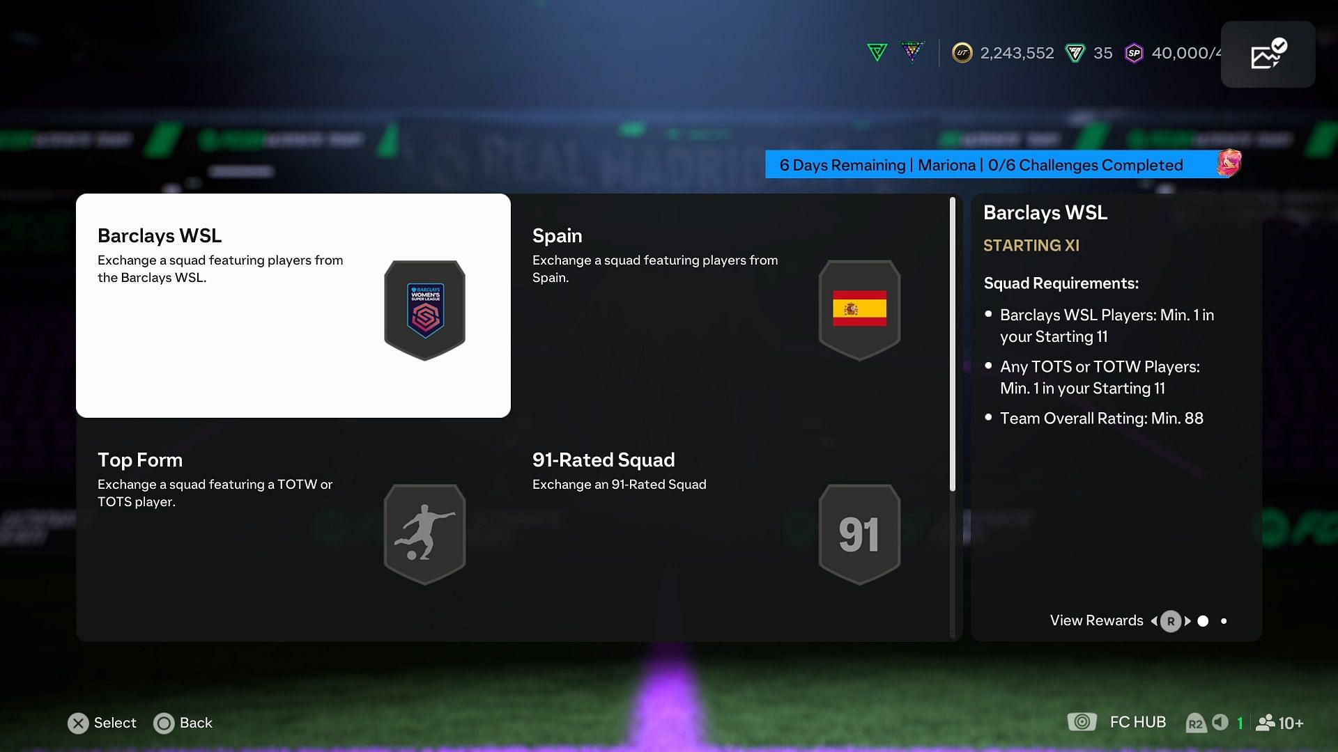The requirements (Image via EA Sports)